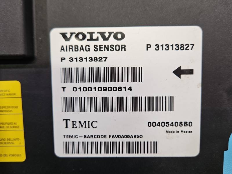 Блок керування Airbag Volvo XC60 31313827 — фото деталі 3