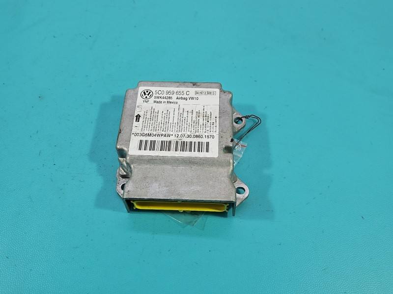 Блок керування Airbag Volkswagen Jetta 5C0959655C — фото деталі 2