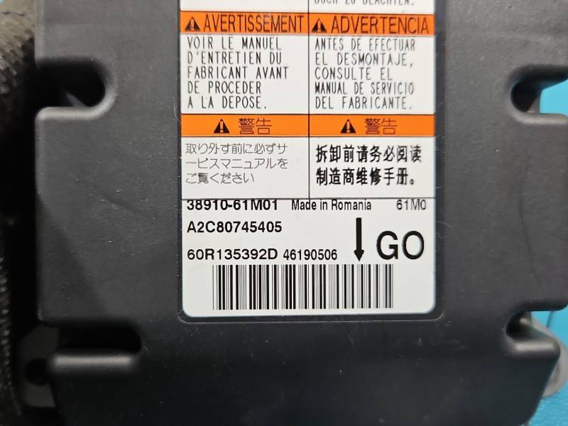 Блок керування Airbag Suzuki Sx4 38910-61N01 — фото деталі 6