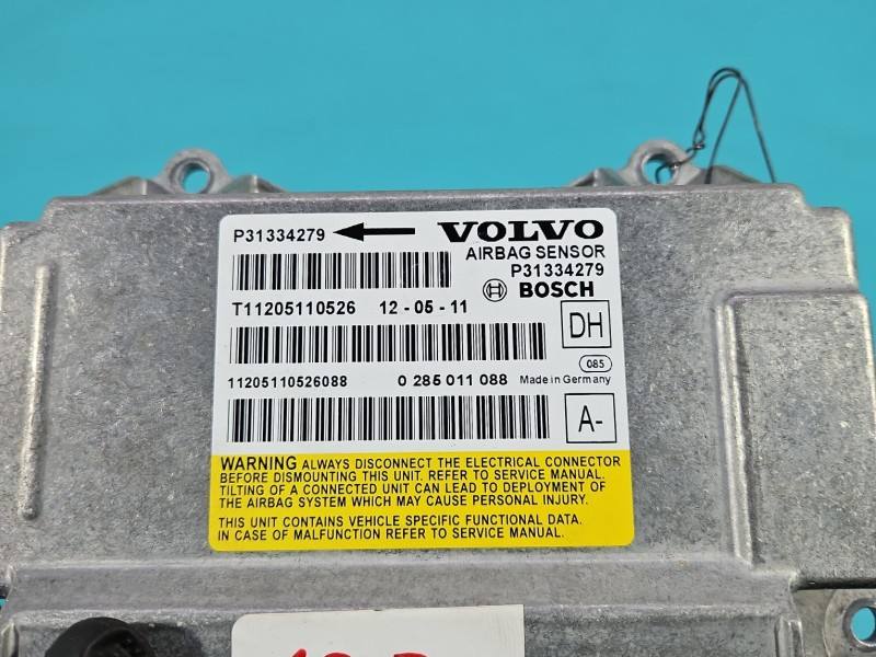 Блок керування Airbag Volvo S60 0285011088 — фото деталі 3