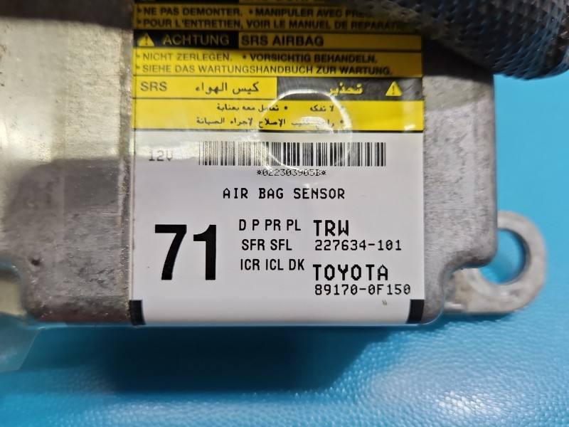 Блок керування Airbag Toyota Verso 227634-101 — фото деталі 3