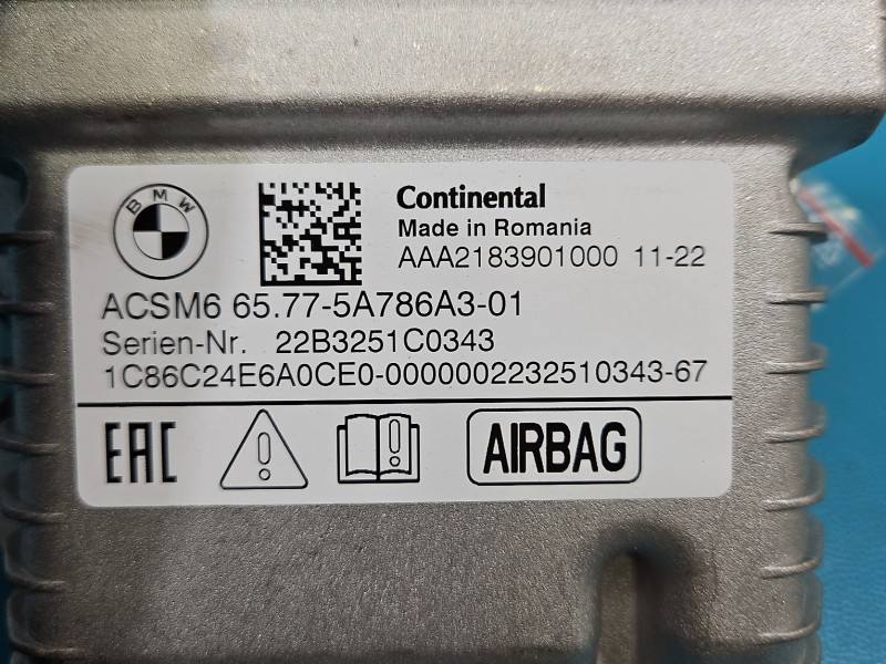 Блок управления Airbag BMW IX1 U11 AAA2183901000 — фото детали 3
