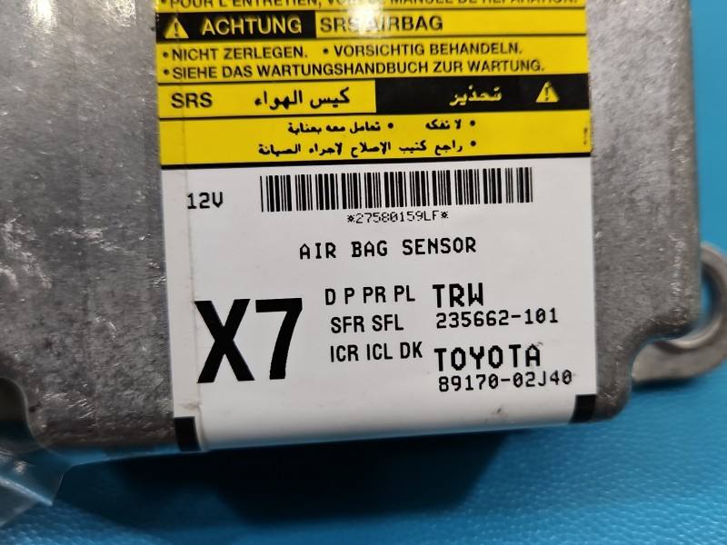 Блок керування Airbag Toyota Auris 235662-101 — фото деталі 3