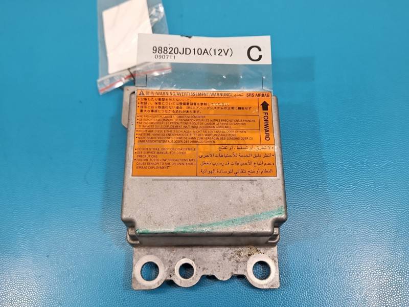 Блок керування Airbag Nissan Qashqai 98820JD10A — фото деталі 2