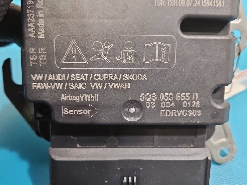 Блок керування Airbag Skoda Superb 4 5QS959655D — фото деталі 3