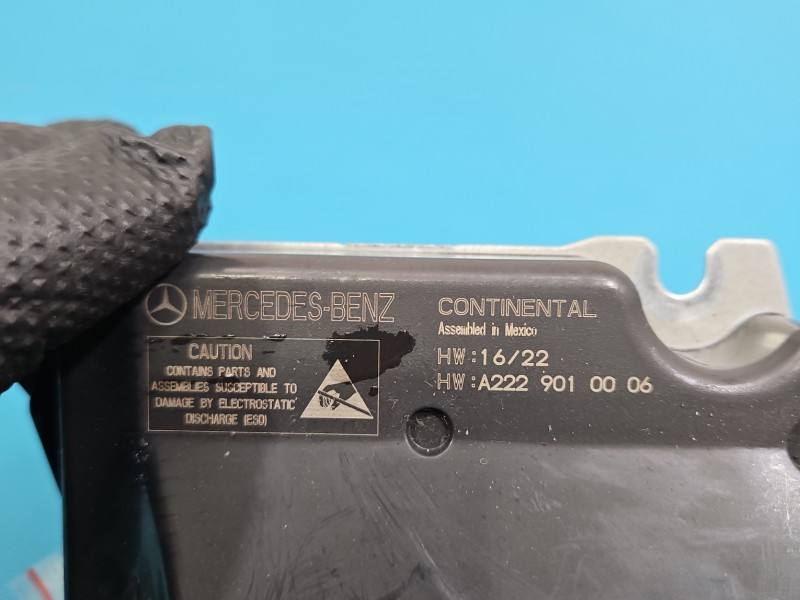 Блок керування Airbag Mercedes S W222 A2229010006 — фото деталі 4