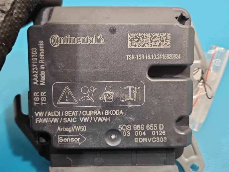 Блок керування Airbag Skoda Octavia 4 5QS959655D — фото деталі 3