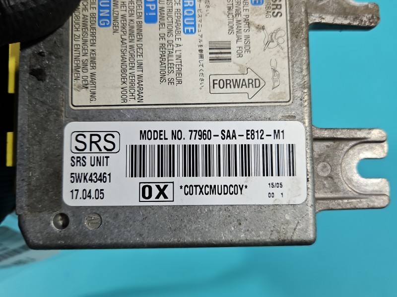 Блок керування Airbag Honda Jazz 77960-SAA-E812-M1 — фото деталі 6