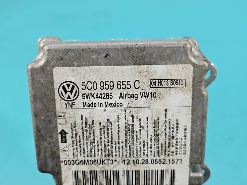 Блок керування Airbag Volkswagen Golf 6 5C0959655C — фото деталі 6