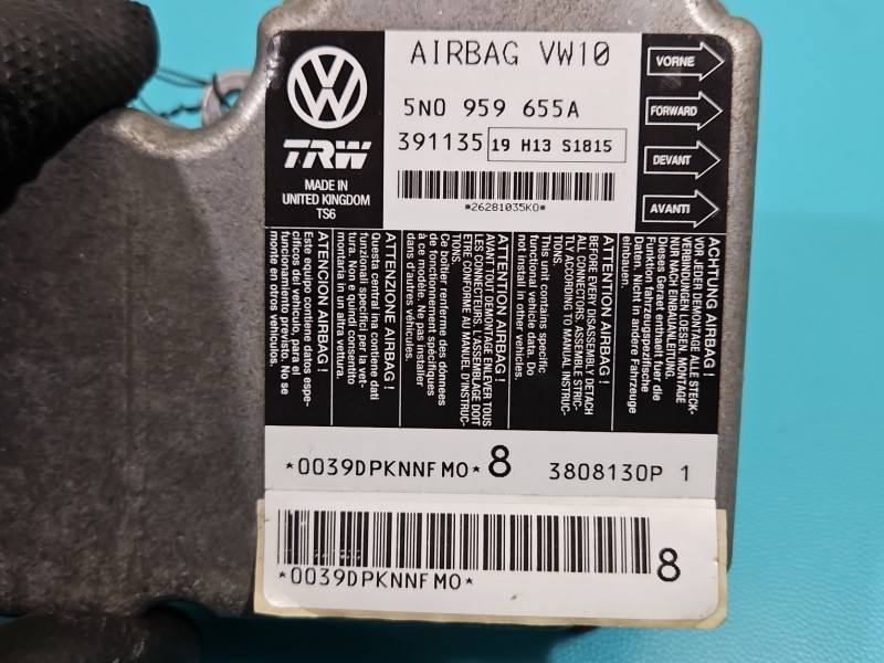 Блок керування Airbag Volkswagen Passat CC 5N0959655A — фото деталі 3