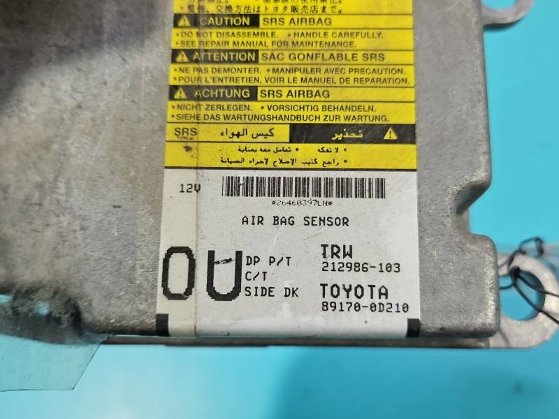 Блок керування Airbag Toyota Yaris 2 89170-0D210 — фото деталі 6