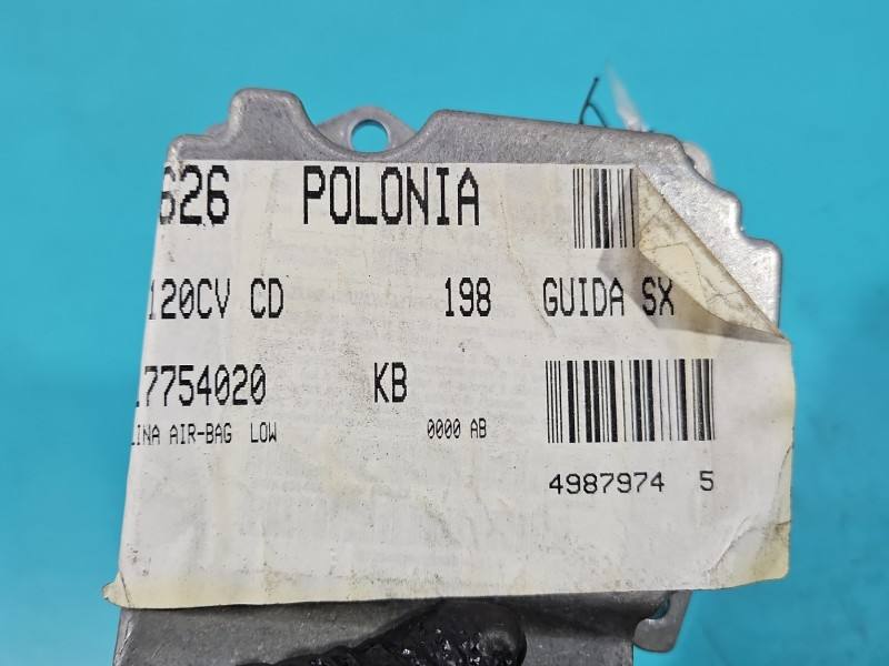 Блок керування Airbag Fiat Bravo 00517754020 — фото деталі 7