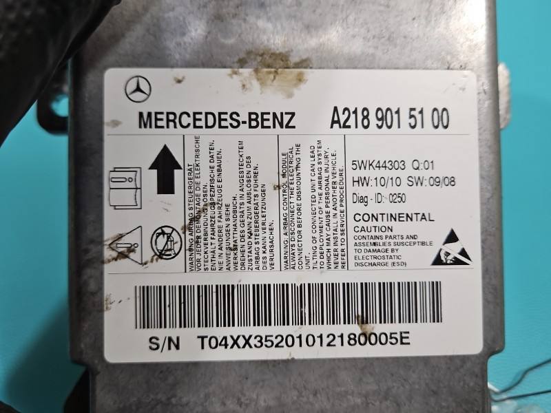 Блок керування Airbag Mercedes CLS C218 A2189015100 — фото деталі 3