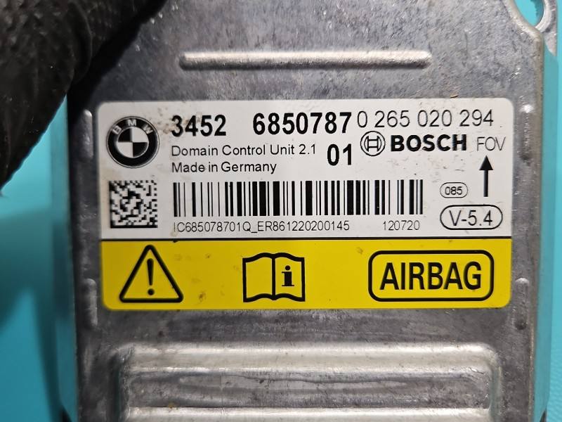 Блок керування Airbag BMW 5 F10 6850787 — фото деталі 3