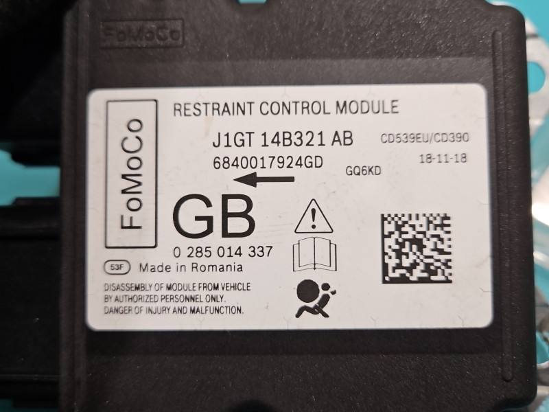 Блок керування Airbag Ford S-max J1GT-14B321-AB — фото деталі 3