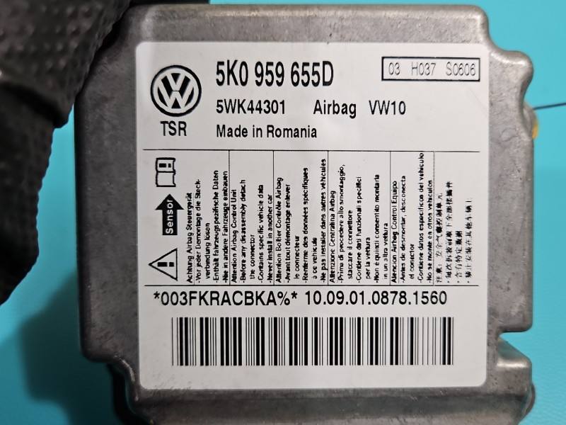 Блок керування Airbag Skoda Yeti 5K0959655D — фото деталі 3