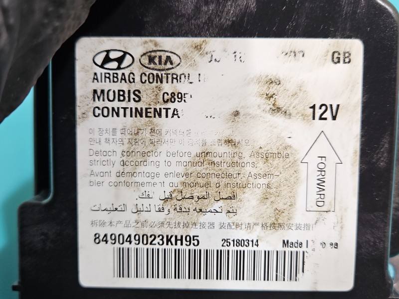 Блок керування Airbag Hyundai I20 849049023KH95 — фото деталі 3