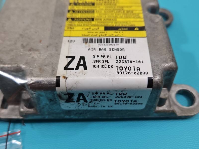 Блок керування Airbag Toyota Auris 89170-02B90 — фото деталі 3