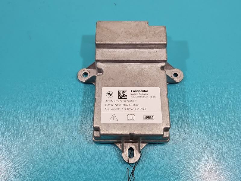Блок керування Airbag BMW X3 G01 31947481001 — фото деталі 2