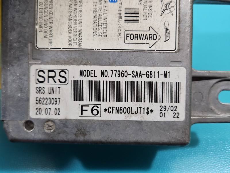Блок керування Airbag Honda Jazz 77960-SAA-G811-M1 — фото деталі 3