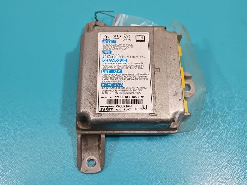 Блок керування Airbag Honda Civic 77960-SNB-G222 — фото деталі 2