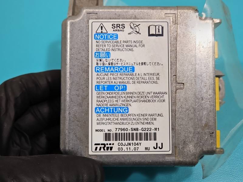 Блок керування Airbag Honda Civic 77960-SNB-G222 — фото деталі 3