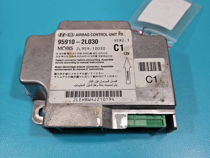 Блок керування Airbag Hyundai I30 95910-2L030 — фото деталі 2