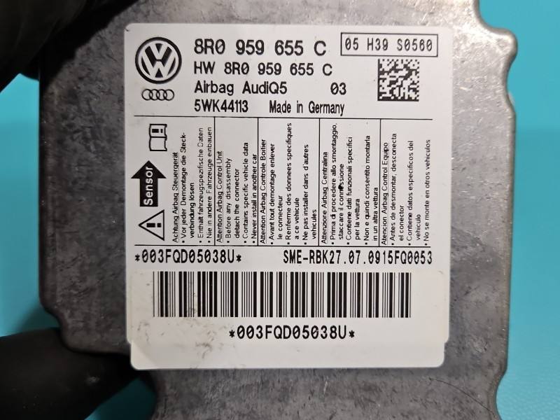 Блок керування Airbag Audi Q5 8R0959655C — фото деталі 3