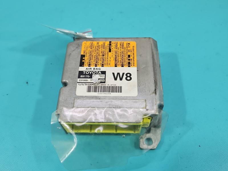 Блок керування Airbag Toyota Yaris 3 89170-0D760 — фото деталі 2