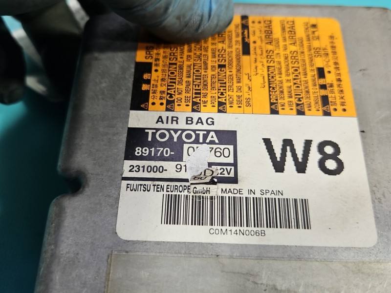 Блок керування Airbag Toyota Yaris 3 89170-0D760 — фото деталі 4