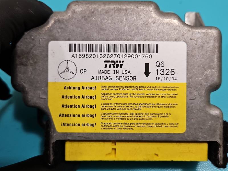 Блок керування Airbag Mercedes A W169 A1698201326 — фото деталі 3