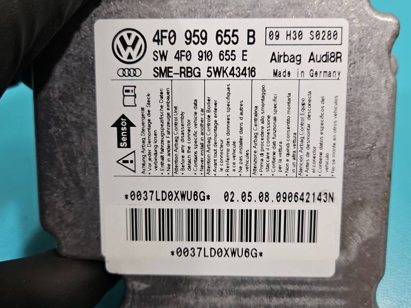 Блок керування Airbag Audi A6 C6 4F0959655B — фото деталі 3