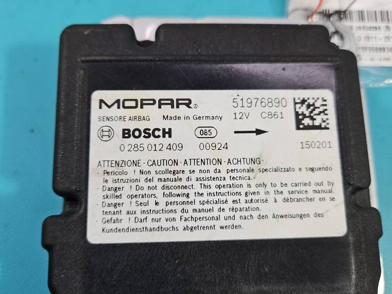 Блок керування Airbag Opel Combo D 0285012409 — фото деталі 6