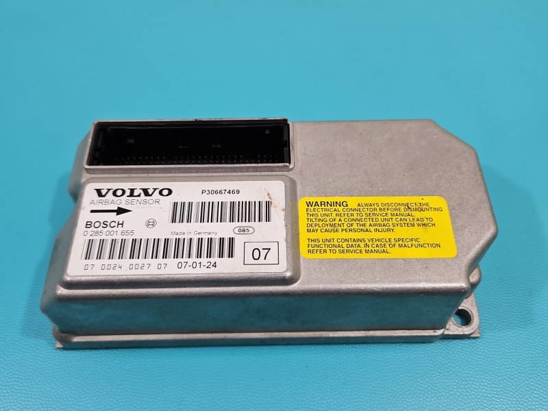 Блок керування Airbag Volvo S60 0285001655 — фото деталі 2