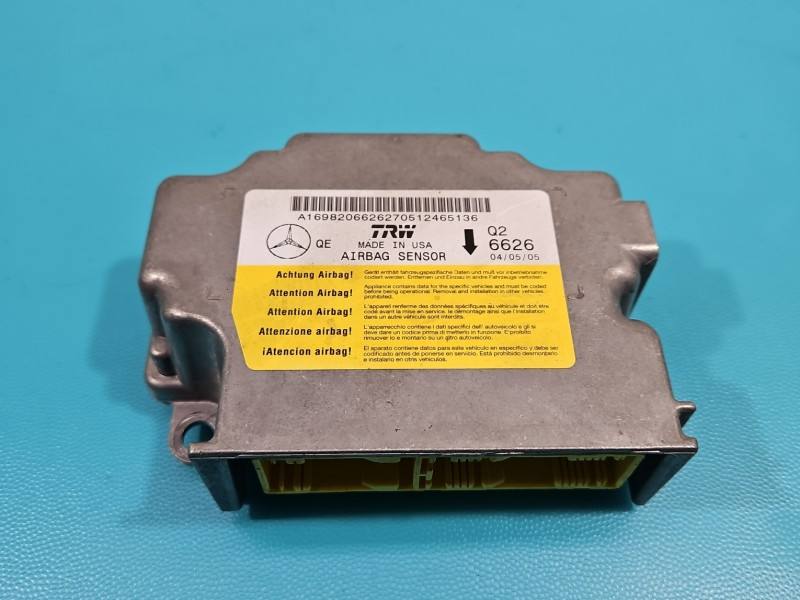 Блок керування Airbag Mercedes A W169 A1698206626270512465136 — фото деталі 2