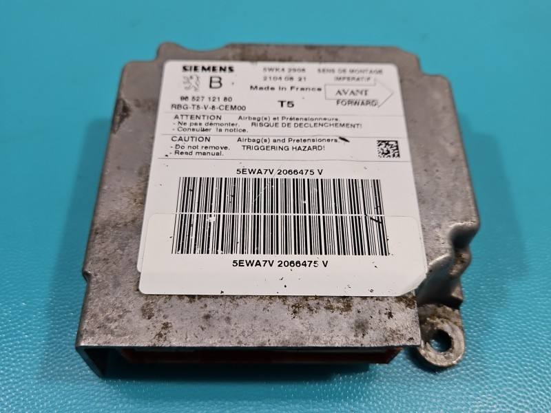 Блок керування Airbag Peugeot 307 9652712180 — фото деталі 2