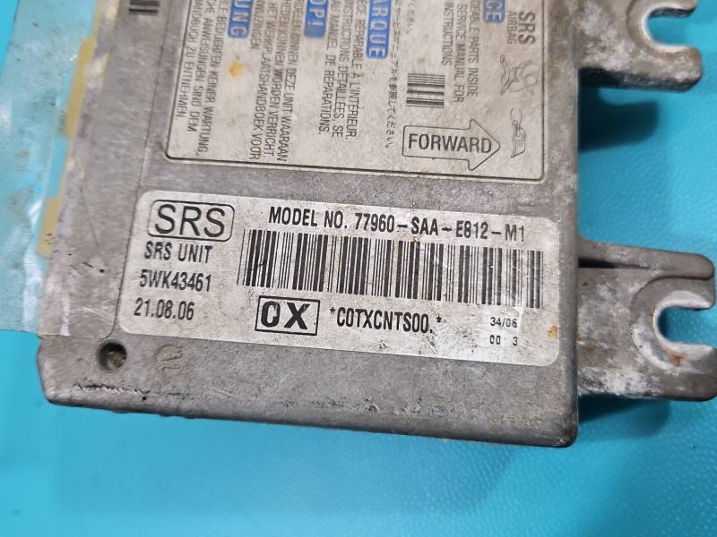 Блок керування Airbag Honda Jazz 5WK43461 — фото деталі 3