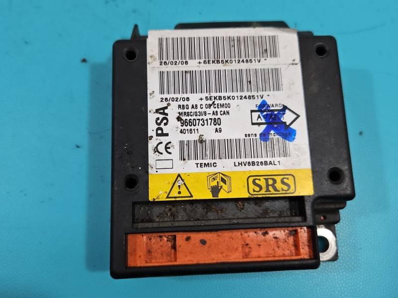 Блок управления Airbag Citroen C3 9660731780