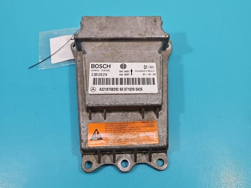 Блок керування Airbag Mercedes S W221 0285010214 — фото деталі 2
