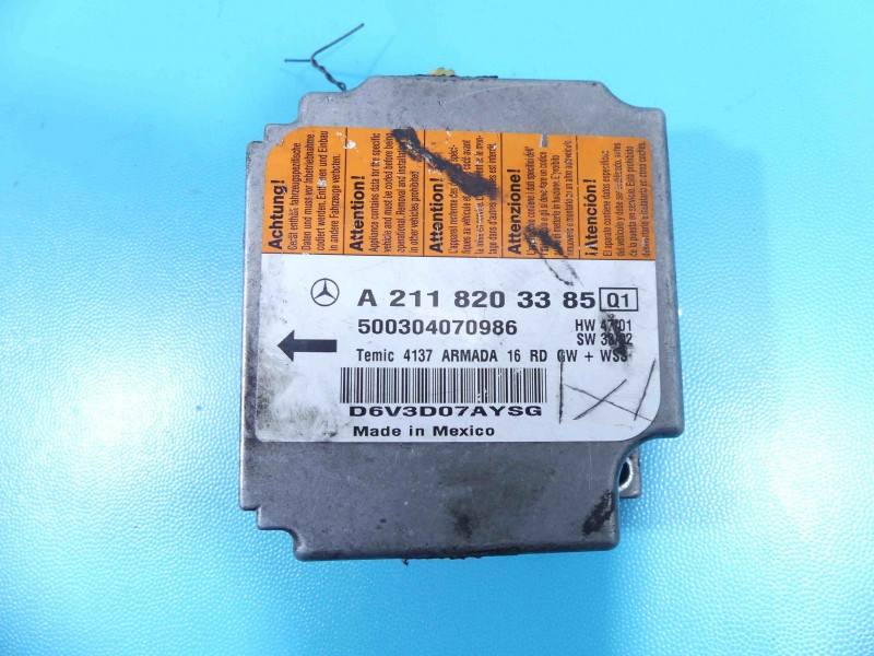 Блок керування Airbag Mercedes E W211 A2118203385 — фото деталі 2