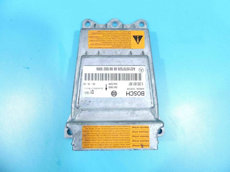 Блок керування Airbag Mercedes S W221 0285001897 — фото деталі 2