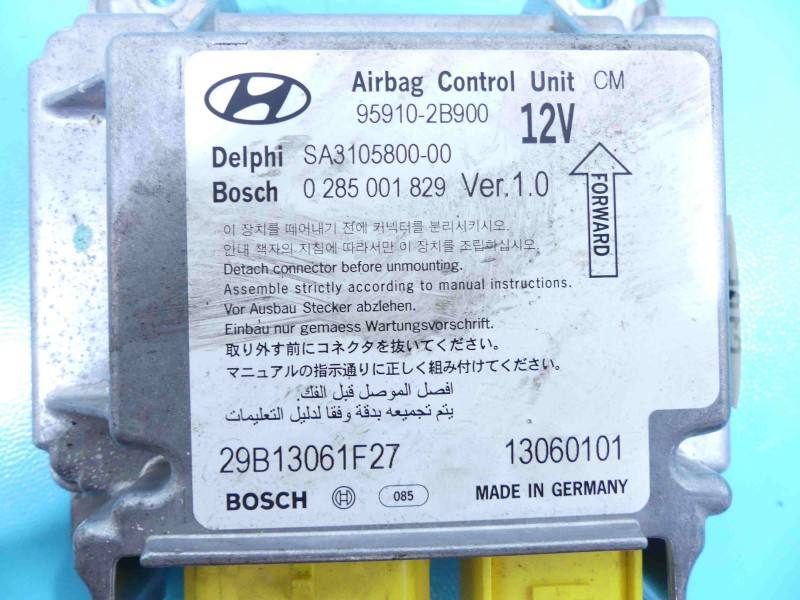 Блок керування Airbag Hyundai Santa Fe 95910-2B900 — фото деталі 3