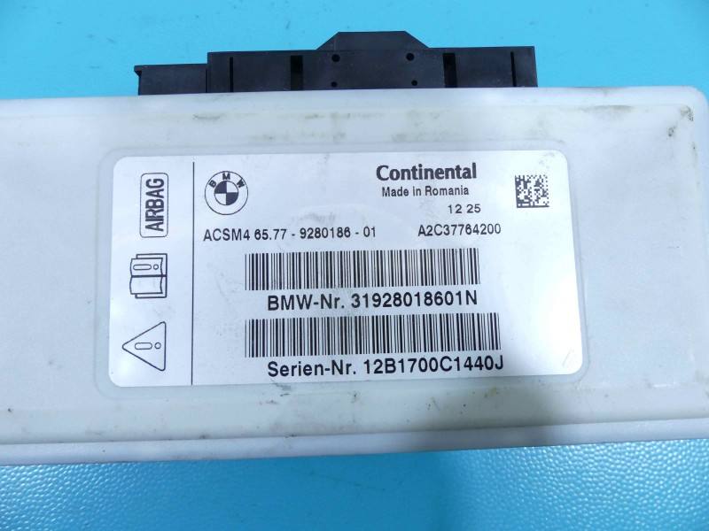 Блок керування Airbag BMW 5 F10 9280186 — фото деталі 5