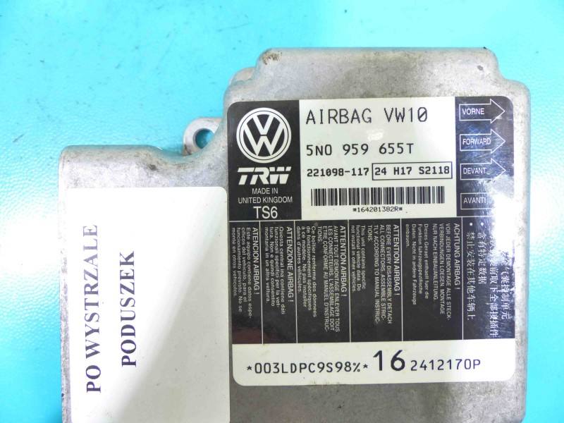 Блок керування Airbag Volkswagen Passat CC 5N0959655T — фото деталі 3