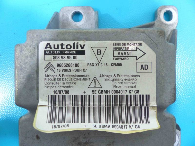 Блок керування Airbag Citroen C5 608989500 — фото деталі 3