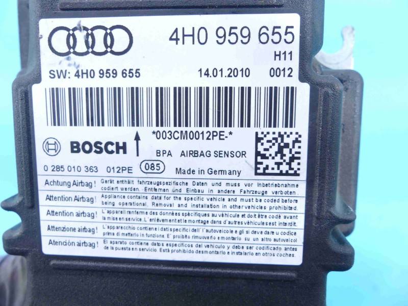 Блок керування Airbag Audi A8 D4 4H0959655 — фото деталі 8