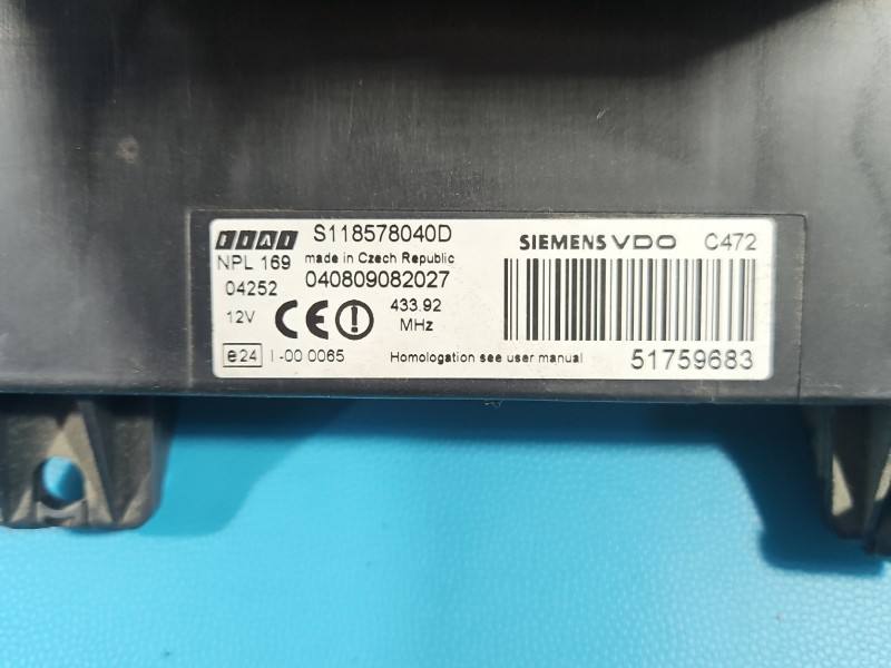Блок керування модуль Fiat Panda 51759683 — фото деталі 6