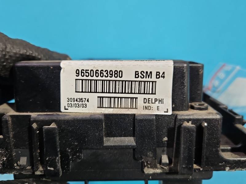 Блок керування модуль Peugeot 307 9650663980 — фото деталі 6