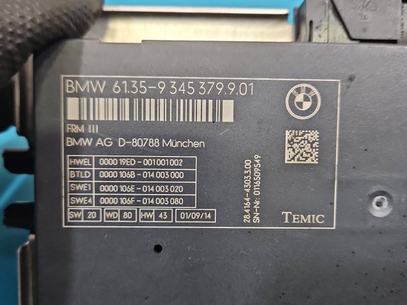 Блок керування модуль BMW X3 F25 9345379 — фото деталі 3