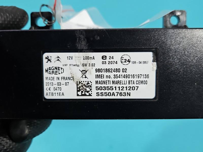 Блок керування модуль Peugeot 3008 980186248002 — фото деталі 6